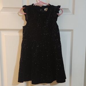 J. Crew Factory Glittery Black Kids Dress